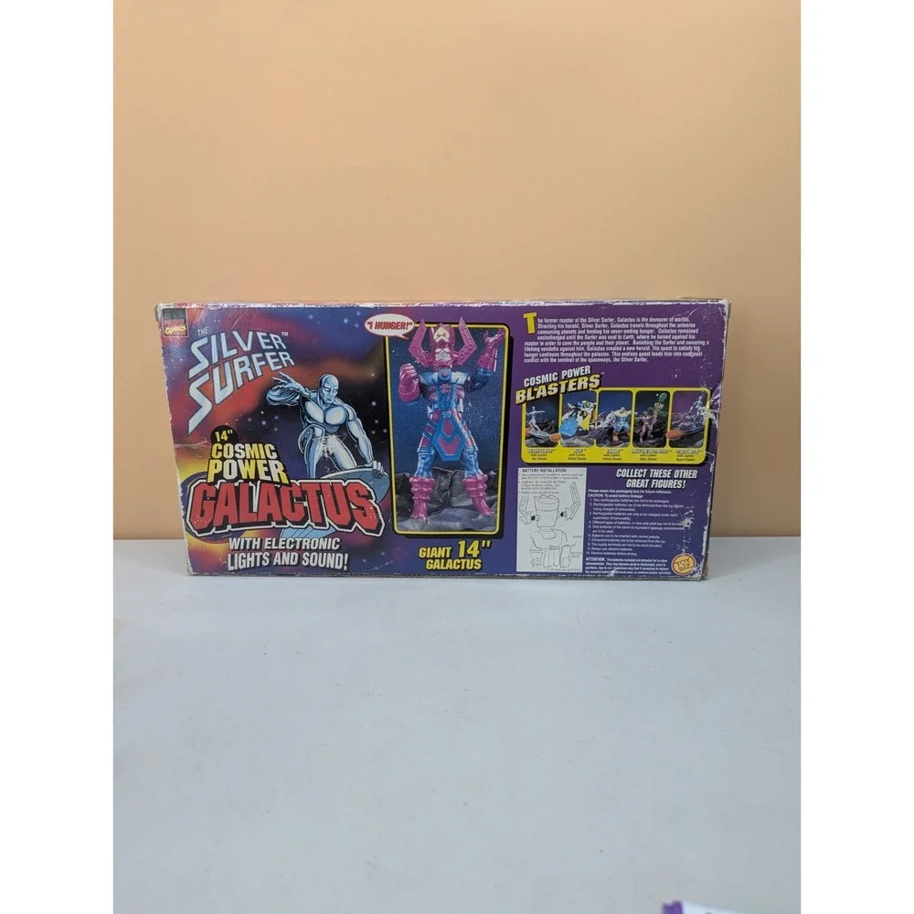 1997 ToyBiz Cosmic Power Galactus Silver Surfer Light Sound - 49275 NEW *Read